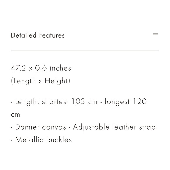 SOLD Authentic Louis Vuitton Damier Strap - Picture 8 of 8